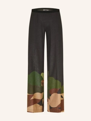 Siyu Spodnie Z Marlony Z Błyszczącą Nicią schwarz