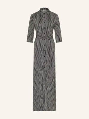 Siyu Sukienka Koszulowa Z Rękawami 3/4 schwarz