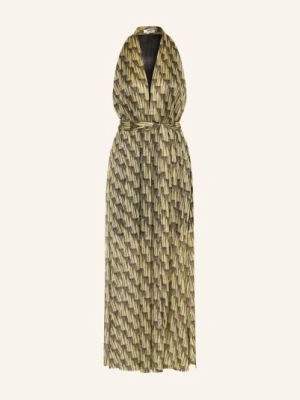 Siyu Sukienka Z Błyszczącą Nicią gold