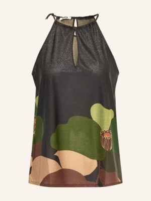 Siyu Top Z Błyszczącą Przędzą schwarz