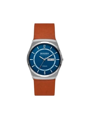 Skagen Zegarek Melbye Titanium SKW6906 Brązowy