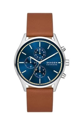 Skagen zegarek męski kolor brązowy SKW6916