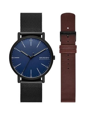 Skagen zegarek męski kolor czarny SKW6933SET