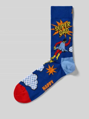 Skarpeta z mieszanki bawełny model 'FLYING SUPER DAD' Happy Socks