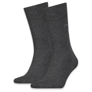 Skarpetki 2 pary Men Sock 2P Drak Grey Melange 701218631 002 039 (CK46-c) Calvin Klein