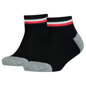 Zdjęcie produktu Skarpetki 2 pary TH Kids Iconic Sports Quarter 2P Black 100001501 200 (TH1396-b) Tommy Hilfiger