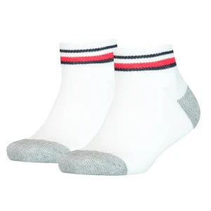 Zdjęcie produktu Skarpetki 2 pary TH Kids Iconic Sports Quarter 2P White 100001501 300 (TH1396-a) Tommy Hilfiger