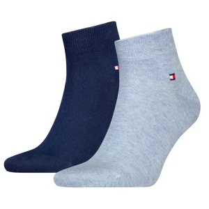 Skarpetki 2 pary TH Men Quarter 2P Light Blue/Melange 342025001 050 (TH1391-d) Tommy Hilfiger