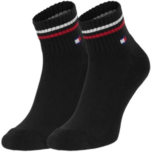 Zdjęcie produktu Skarpetki 2 pary TH Uni Tj Quarter 2P Iconic Black 701228177 003 (TH1290-a) Tommy Hilfiger