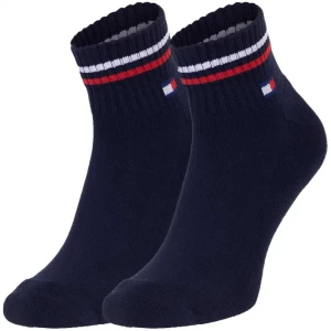 Zdjęcie produktu Skarpetki 2 pary TH Uni Tj Quarter 2P Iconic Dark Navy 701228177 002 (TH1290-b) Tommy Hilfiger