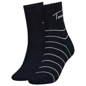 Skarpetki 2 pary Th Women Short Sock 2P To Navy 701220252 001 039 (TH651-b) Tommy Hilfiger