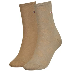 Skarpetki 2 pary Th Women Sock 2P Tencel Beige Combo 701221054 002 035 (TH655-b) Tommy Hilfiger