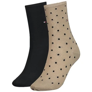 Skarpetki 2 pary Women Sock Dot 2P Beige Combo 100001493 020 039 (TH301-c) Tommy Hilfiger