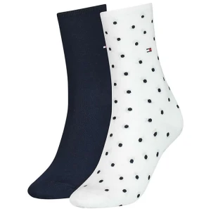 Skarpetki 2 pary Women Sock Dot 2P Off White 100001493 002 039 (TH301-b) Tommy Hilfiger