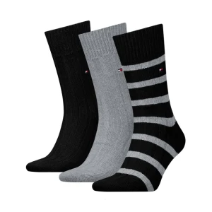 Skarpetki 3 pary TH Men Sock 3P Giftbox Bootsock Black 701235377 002 804 (TH1413-a) Tommy Hilfiger