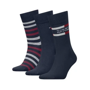 Skarpetki 3 pary TH Men Sock 3p Giftbox Tommy Stri 701235376 001 804 (TH1411-a) Tommy Hilfiger