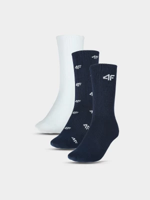 4F Skarpetki casual za kostkę (3-pack) chłopięce - multikolor 32-34