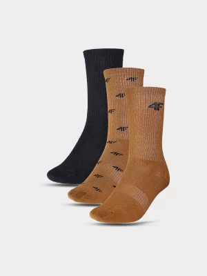 4F Skarpetki casual za kostkę (3-pack) chłopięce - multikolor 32-34