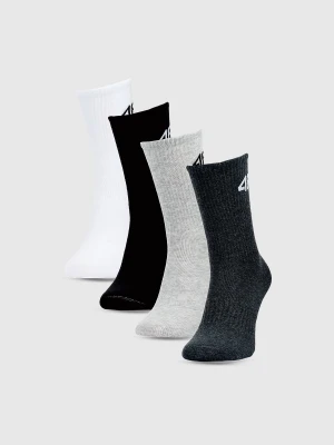 4F Skarpetki casual za kostkę (4-pack) chłopięce - multikolor 32-34