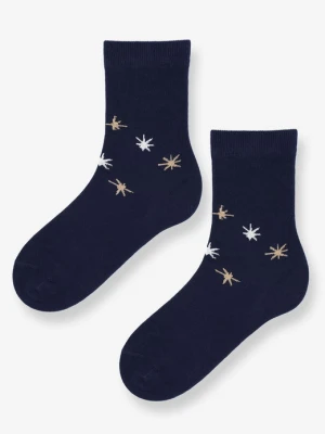 Skarpetki damskie bawełniane w mieniące się gwiazdki Sl Stars Lurex Marilyn