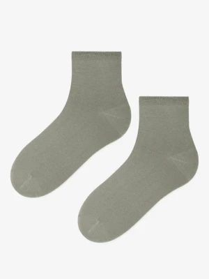 SKARPETKI DAMSKIE LNIANE KLASYCZNE W CIEPŁE PASTELOWE KOLORY MARILYN