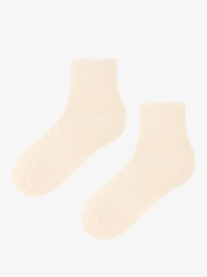 SKARPETKI DAMSKIE LNIANE KLASYCZNE W CIEPŁE PASTELOWE KOLORY MARILYN
