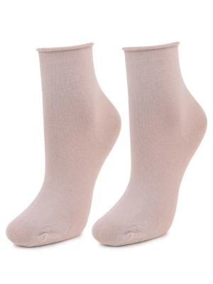 Skarpetki damskie nieuciskające beżowe Forte 948 No Stress Marilyn