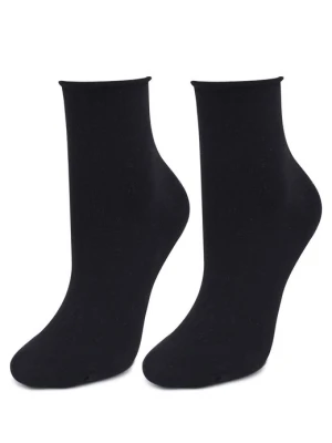 Skarpetki damskie nieuciskające czarne Forte 948 No Stress Marilyn