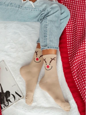 Skarpetki damskie świąteczne RENIFEREK - wzór 4  magmac 