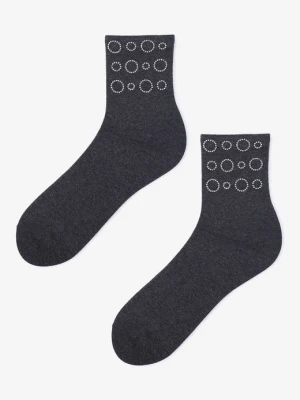 Skarpetki damskie w błyszczące kółka Cotton Bubble Marilyn