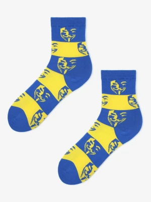 Skarpetki damskie w paski z grafiką SL Anonymus Marilyn