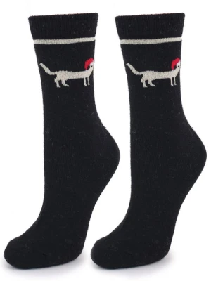 Skarpetki Damskie z Połyskującym Wzorem Angora No Terry N31 Marilyn