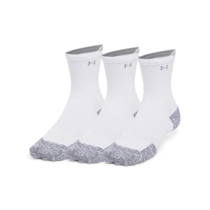 Skarpetki do biegania uniseks (3-pack) Under Armour UA AD Run Cushion 3pk Crew - białe
