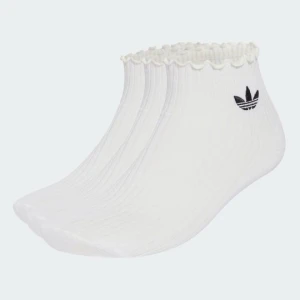 SKARPETKI DO KOSTKI Z FALBANKĄ – 3 PARY Adidas biały