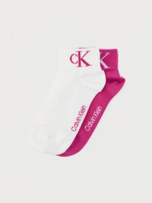Skarpetki do sneakersów Calvin Klein liliowy
