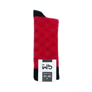 "Skarpetki Lifestyle Black Cement Fire Red Hash (SP-SK-0023-WB)" Skarpety