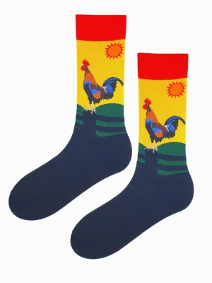 Skarpetki męskie bawełniane z motywem koguta – MEN F54 MARILYN