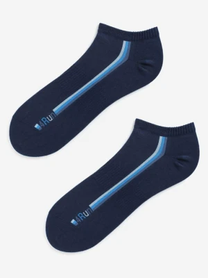 Skarpetki męskie krótkie granatowe 4 Run Short 01 Marilyn