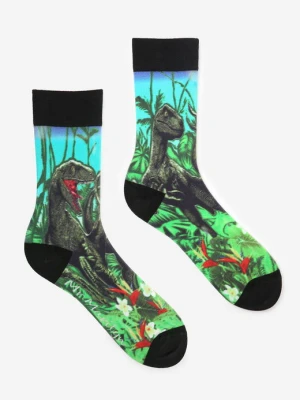 Skarpetki męskie Special z dinozaurem Dino blue Marilyn