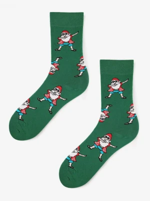 Skarpetki męskie z tańczącym Mikołajem w letnim stroju Men Santa Dance 2 Marilyn