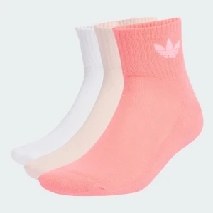 Skarpetki Mid Crew 3 Pairs Adidas czerwony