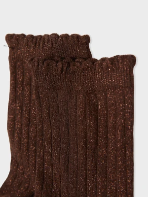 Skarpetki opalizujące z bawełną Etam