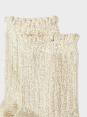 Skarpetki opalizujące z bawełną Etam