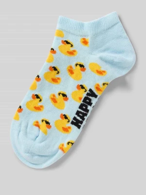Skarpetki sneakers z mieszanki bawełny model 'RUBBER DUCK' Happy Socks