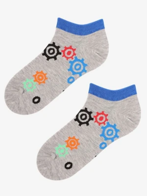 Skarpetki stopki damskie z grafiką kolorowych zębatych kół Wheels Marilyn