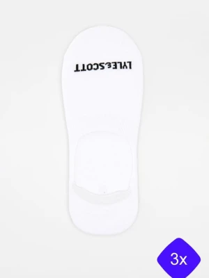 Skarpetki stopki Lyle & Scott biały