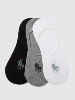 Skarpetki stopki z detalem z logo Polo Ralph Lauren Underwear