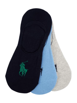 Skarpetki stopki z detalem z logo w zestawie 3 szt. Polo Ralph Lauren Underwear