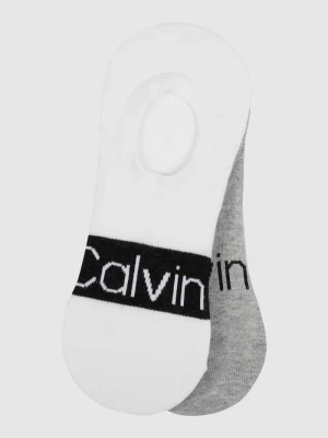 Skarpetki stopki z dodatkiem streczu w zestawie 2 szt. CK Calvin Klein