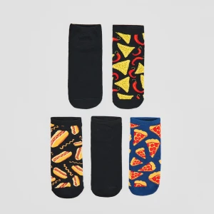 Skarpetki stopki z motywem Fast Food 5-pak House